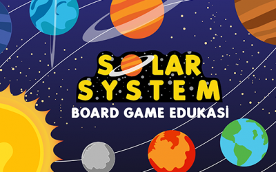 Perancanan visual board game tata surya untuk media pembelajaran anak