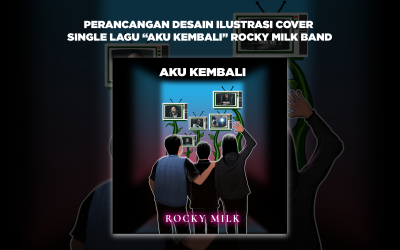 PERANCANGAN DESAIN ILUSTRASI COVER SINGLE LAGU “AKU KEMBALI” ROCKY MILK BAND