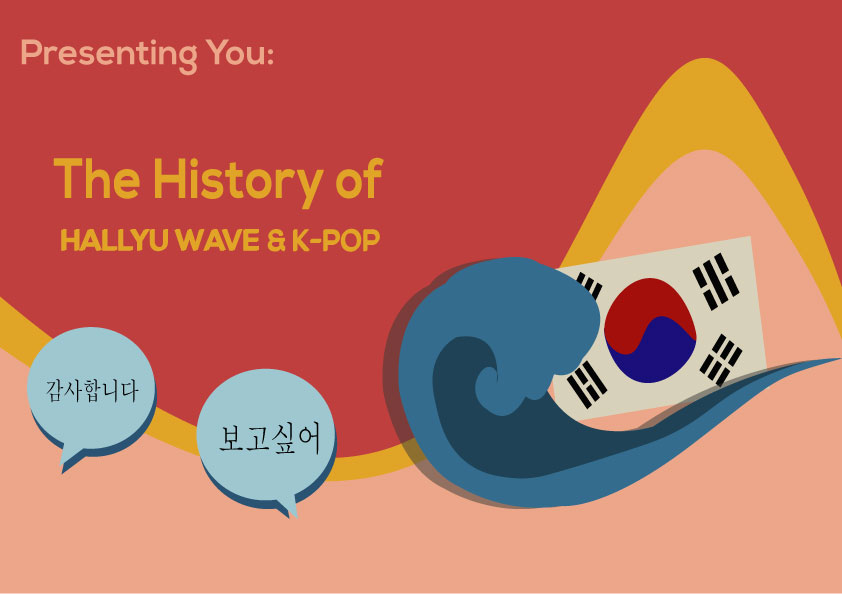 PERANCANGAN BUKU ILUSTRASI “HISTORY OF HALLYU WAVE & K-POP