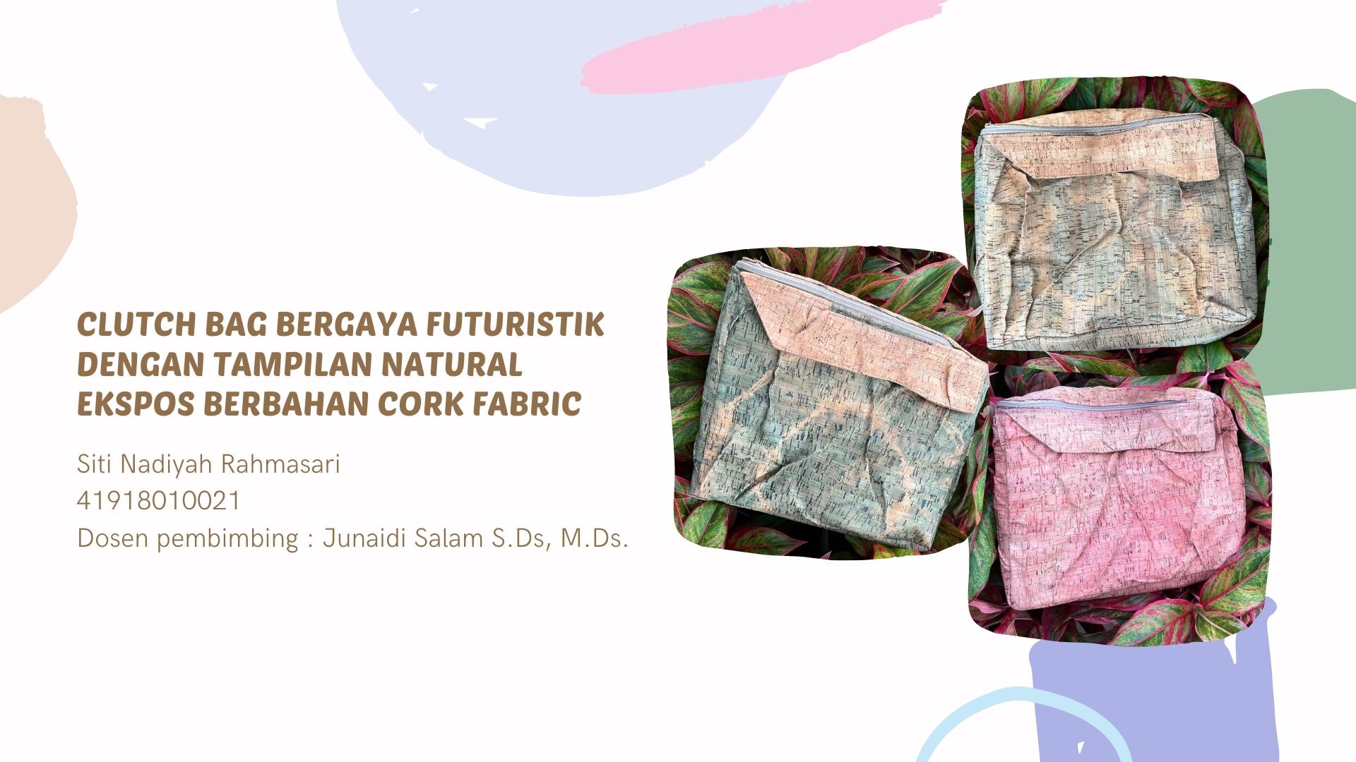 clutch bag bergaya futuristik dengan tampilan natural ekspos berbahan cork fabric (9)