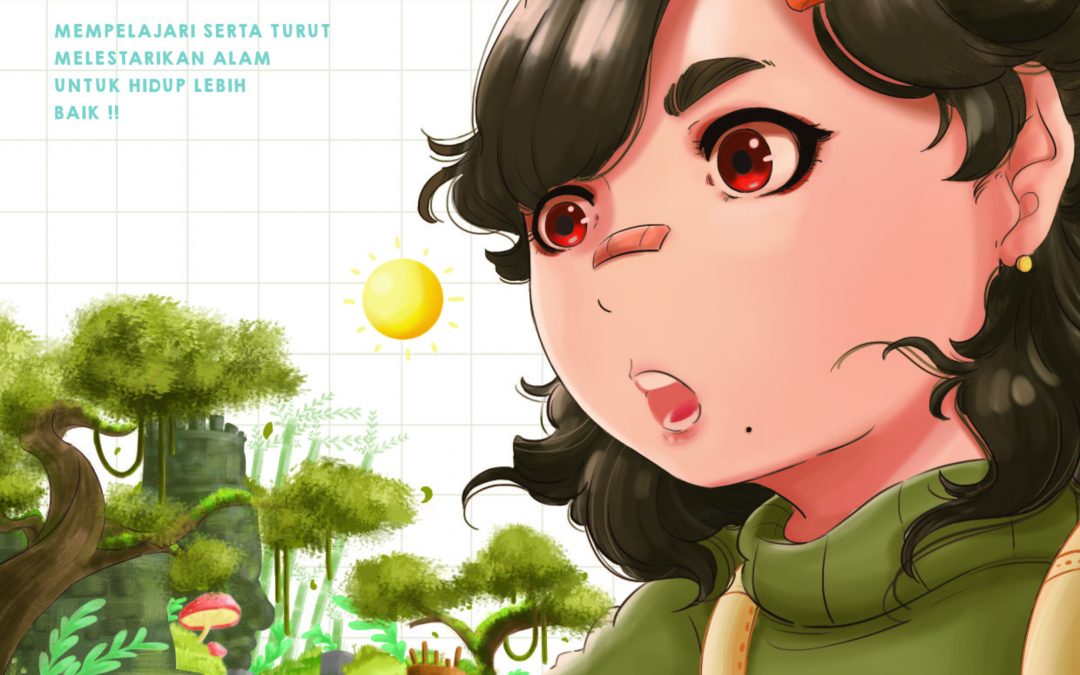 Perancangan Buku Visual Ilustrasi Mari Mengenal Hutan Indonesia Bersama Chikapedia Sebagai Sarana Edukasi Anak Tentang Ekosistem Hutan Indonesia.