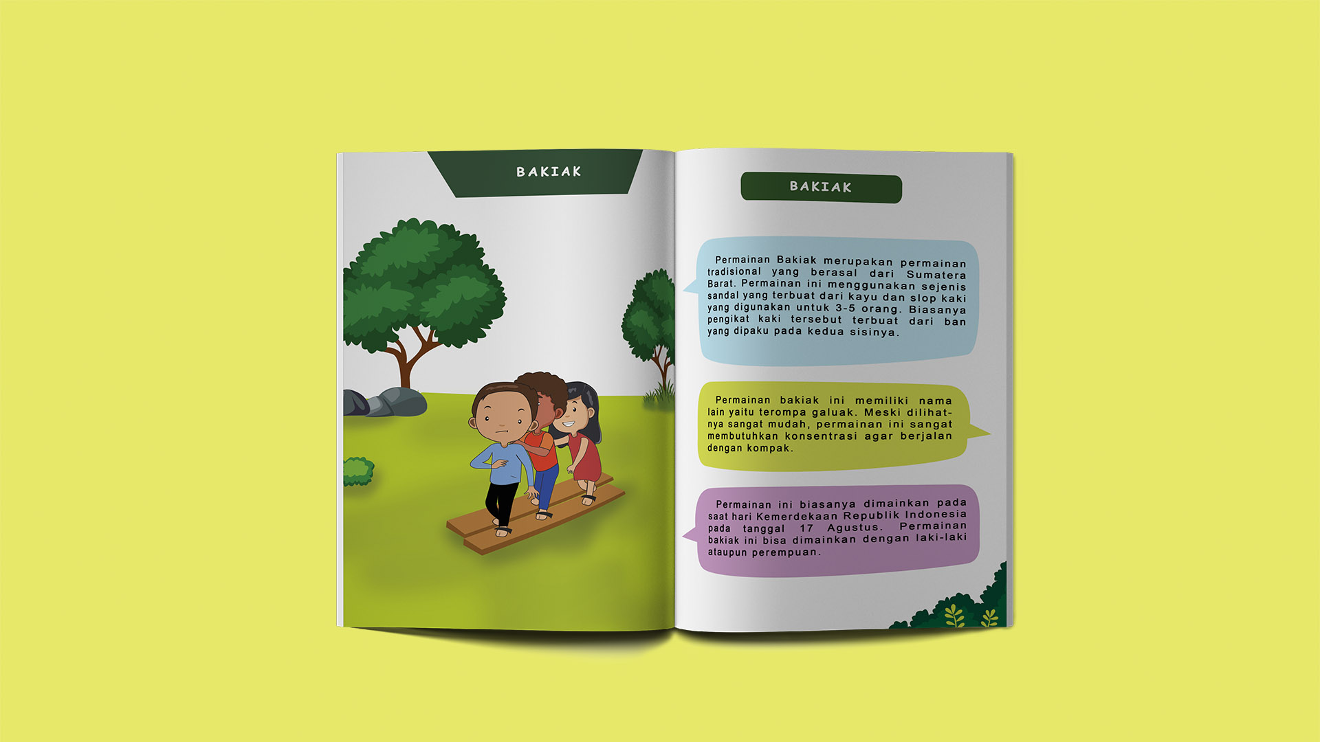 Galeri FDSK | Perancangan Buku Ilustrasi Edukasi Permainan Tradisional - Buku Tentang Permainan Tradisional Congklak