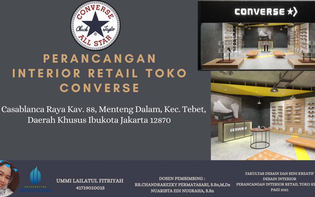 Perancangan Interior Retail Toko Converse Dengan Gaya Industrial