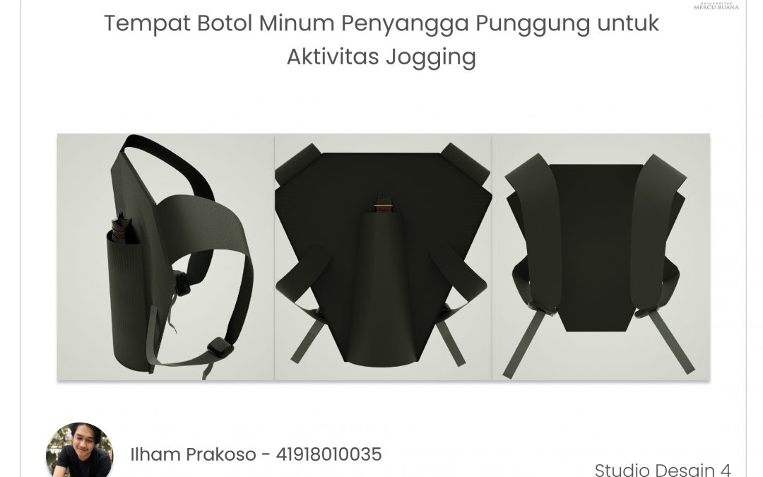 Tempat Botol Minum Penyangga  Punggung untuk Aktivitas Jogging