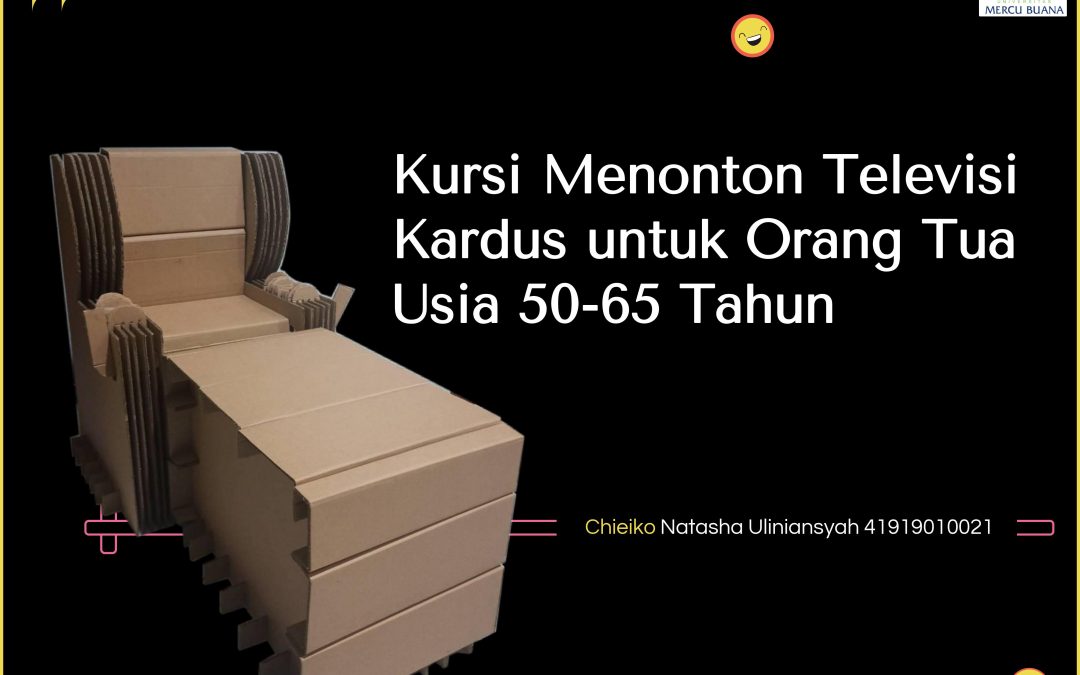Kursi Menonton Televisi Kardus untuk Orang Tua Usia 50-65 Tahun