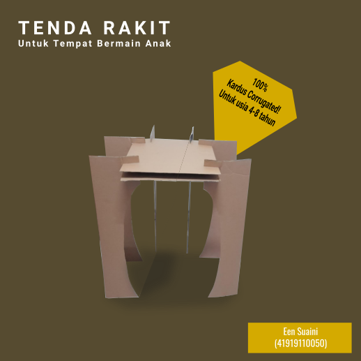 Tenda Rakit untuk Tempat Bermain Anak Usia 4-8 Tahun