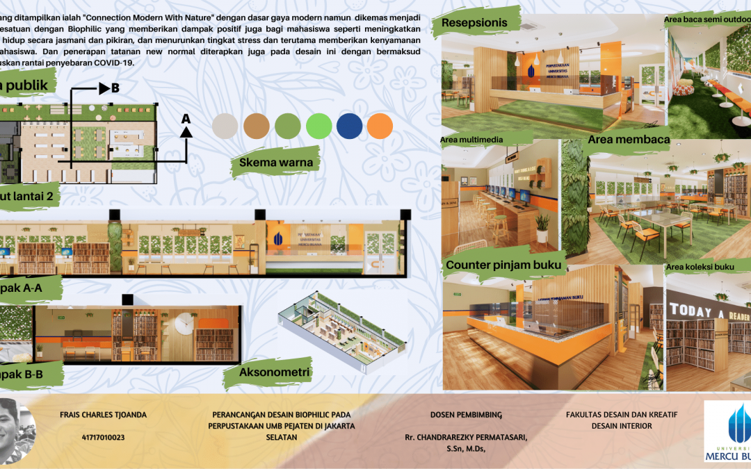 Desain Biophilic Pada Perpustakaan UMB Pejaten di Jakarta Selatan