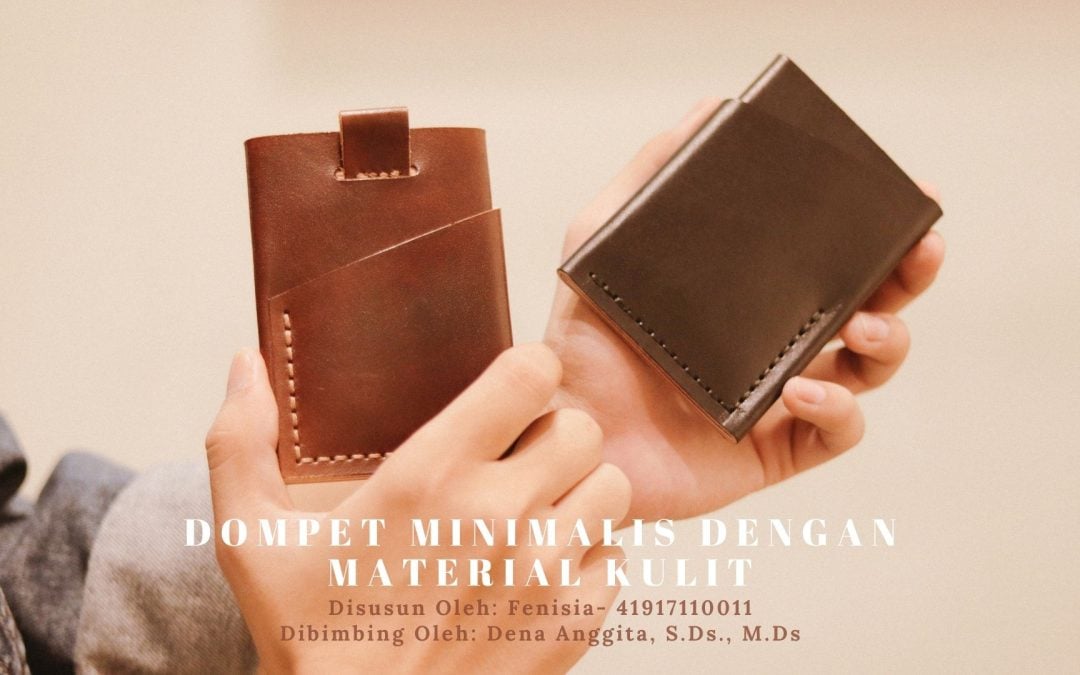 DOMPET MINIMALIS DENGAN MATERIAL KULIT