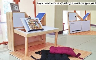 MEJA BELAJAR LESEHAN SPACE SAVING UNTUK RUANGAN KECIL