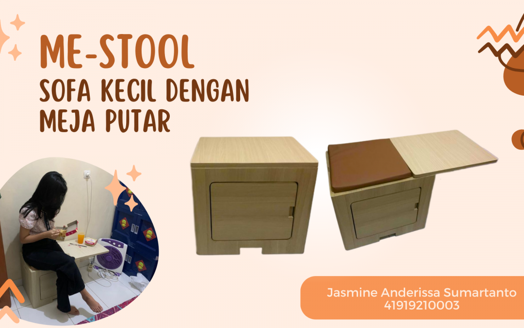 ME – STOOL SOFA KECIL DENGAN MEJA PUTAR