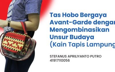 TAS HOBO BERGAYA AVANT GARDE DENGAN MENGOMBINASIKAN UNSUR BUDAYA (KAIN TAPIS LAMPUNG)