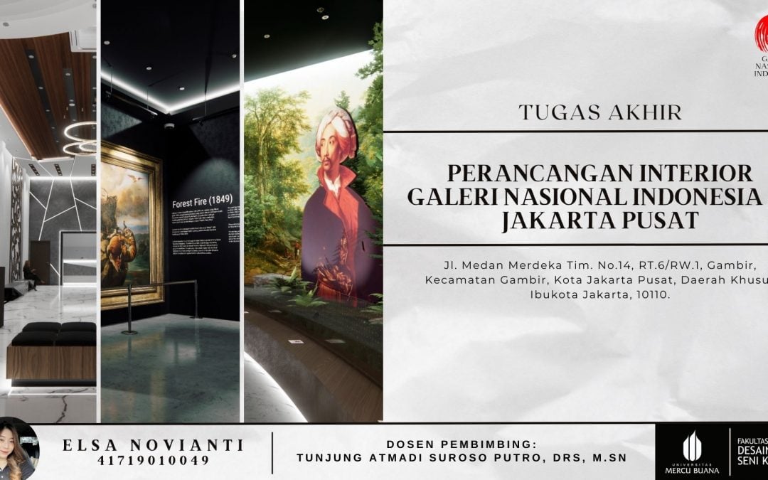 Perancangan Interior Galeri Nasional Indonesia di Jakarta Pusat